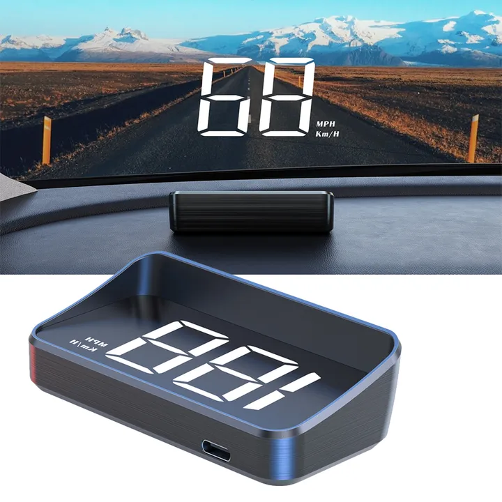 شاشة عرض أمامية M2 HUD GPS على الزجاج . M2 HUD GPS Head-up Display, Speedometer, Head-up
