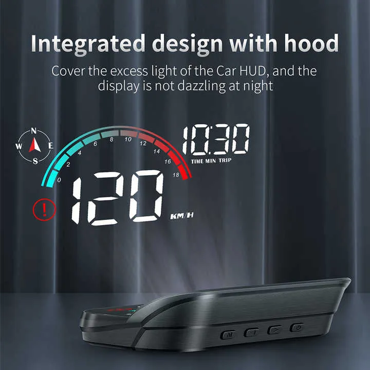 شاشة عرض أمامية للسيارة M22 مزودة بمقياس . M22 Car Head-Up Display with Digital GPS Speedometer