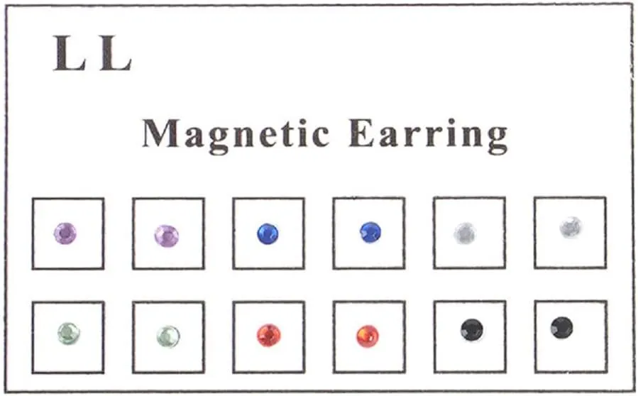 12pcs Crystal Nose Lip Ring Set Fake Ear Stud Earrings Clip on Cubic Zirconia Tragus Stainless Steel for Women Men Multicolor Non Piercing Body Jewelry