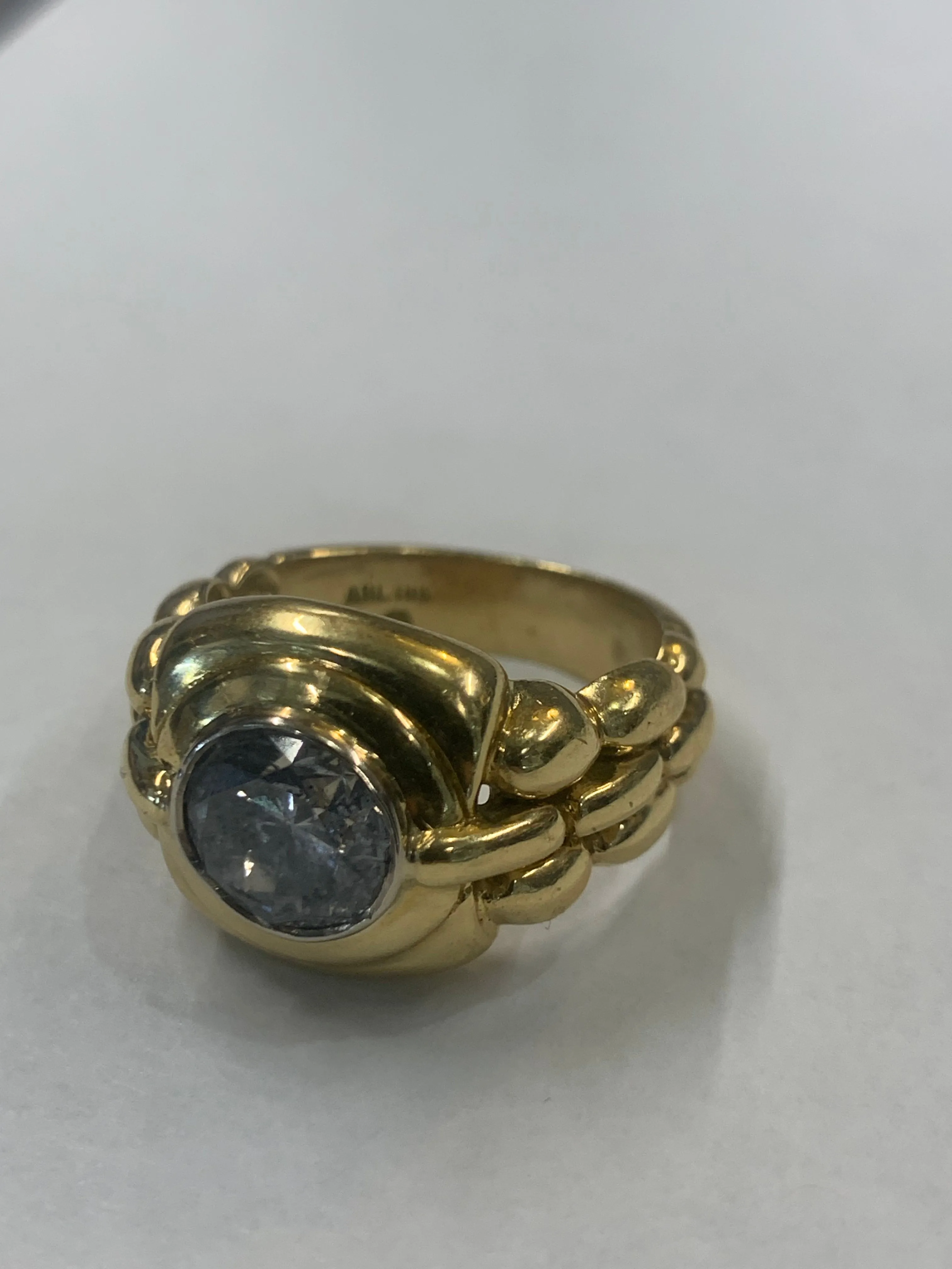 2.25 Ct DIAMOND & 18K GOLD, 17 GRAM DESIGNER RING UNISEX - $40K APR w/ CoA!!!