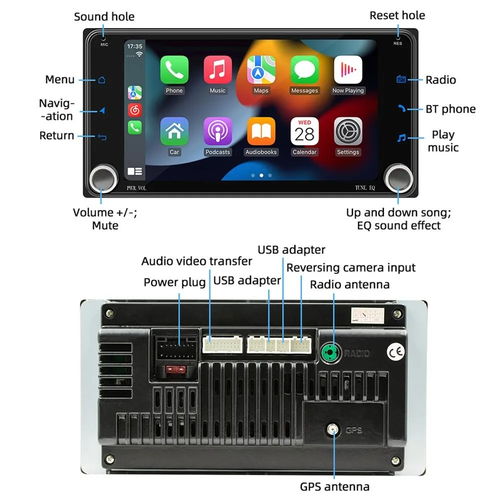 7 Inch Android Navigation For Toyota Corolla - Bluetooth Fm 1   32G