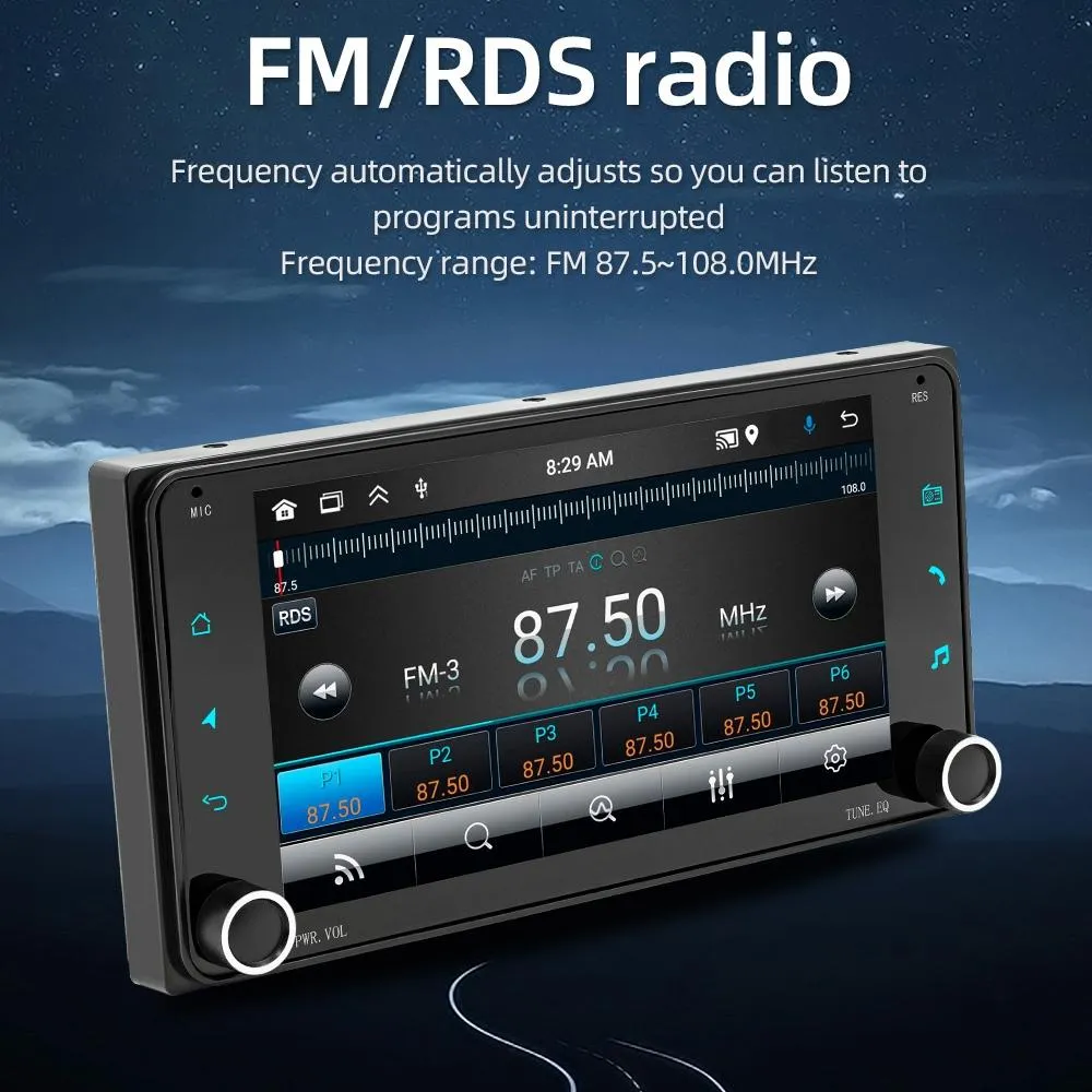7 Inch Android Navigation For Toyota Corolla - Bluetooth Fm 1   32G