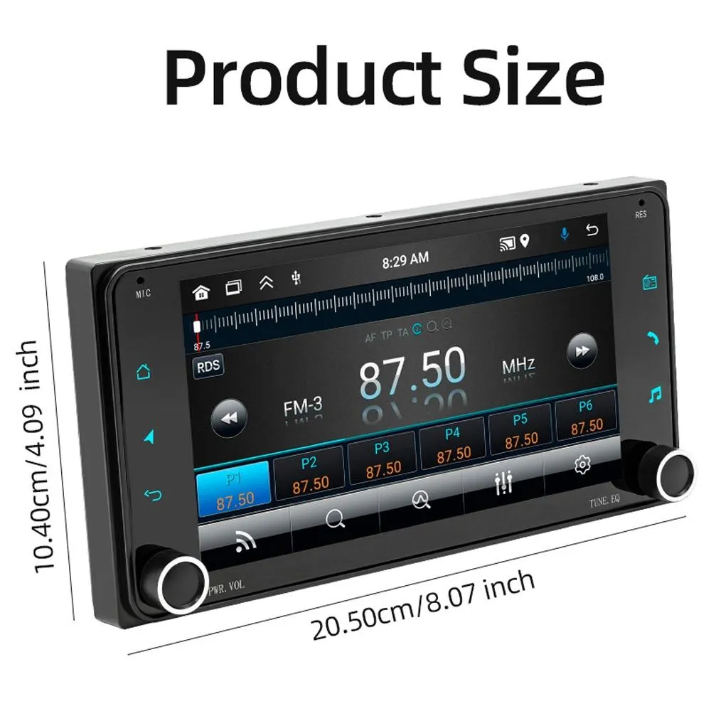 7 Inch Android Navigation For Toyota Corolla - Bluetooth Fm 1   32G