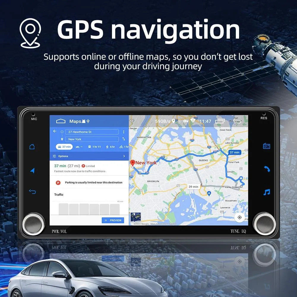 7 Inch Android Navigation For Toyota Corolla - Bluetooth Fm 1   32G