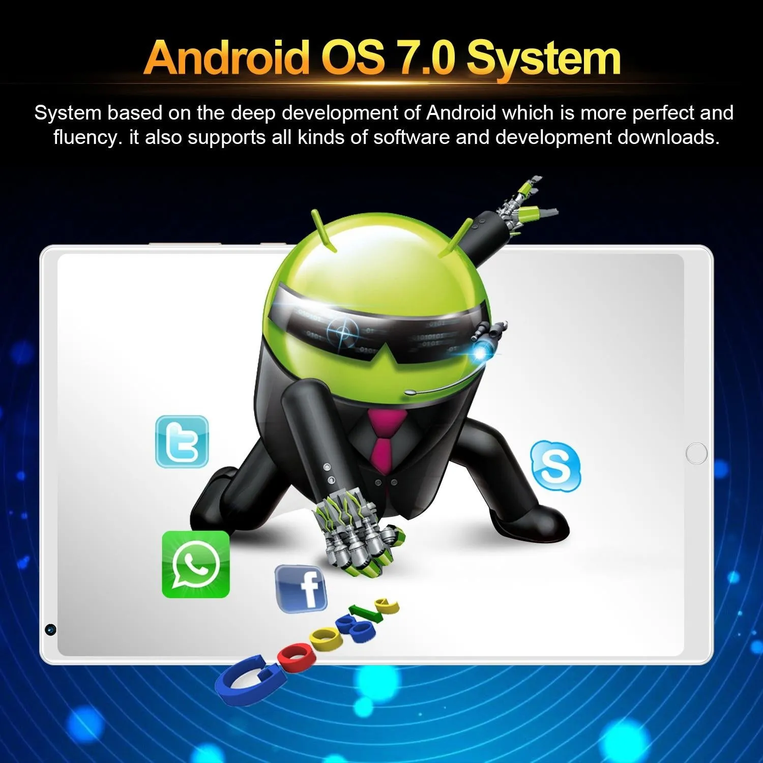 8 3g Tablet Pc 2gb Ram 16gb Storage Android 7.0 Octa-core Dual Sim Wifi Bt Gps - 8 Screen 3g 2gb Ram 16gb Storage Android 7.0 Octa-core Dual Sim Wifi Bt Gps