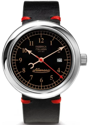 Allemano Watch Day Black Polished Case