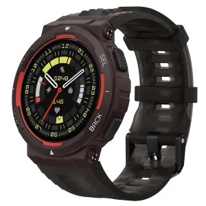 Amazfit Active Edge Smart Watch 46 mm, Rugged Sport & Fitness Watch, GPS, AI Health Coach for Outdoor, Workouts & Exercise, 16 Days Battery, 130  Sports Modes, Android iPhone Compatible, Lava Black