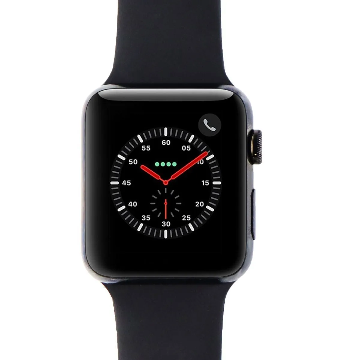 Apple Watch Series 3 Space Black Stainless Steel (GPS Cellular) 42mm Black Sport