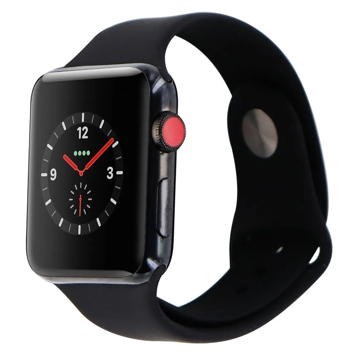 Apple Watch Series 3 Space Black Stainless Steel (GPS Cellular) 42mm Black Sport
