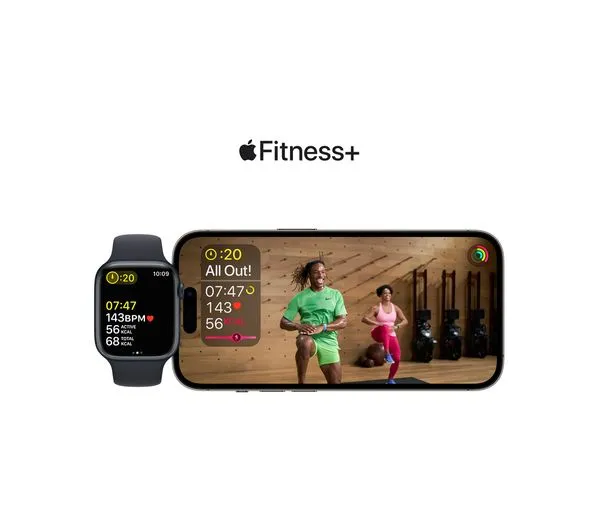 Apple Watch Series 8 GPS, 45mm Starlight Aluminium Case with Starlight Sport Band - Good