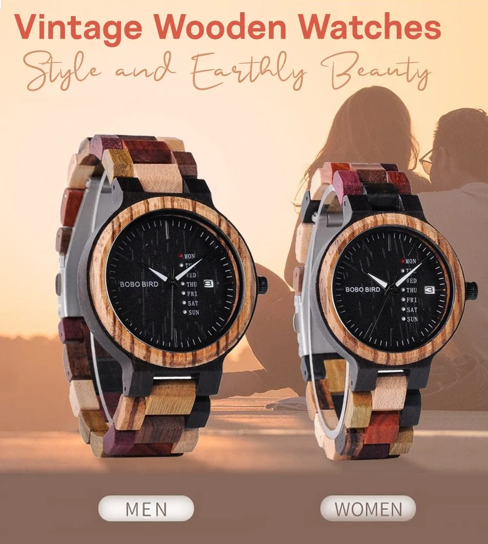 Autumn Forest Men - Women Wood Wristwatches