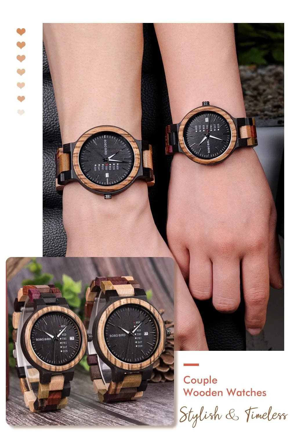 Autumn Forest Men - Women Wood Wristwatches
