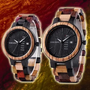 Autumn Forest Men - Women Wood Wristwatches