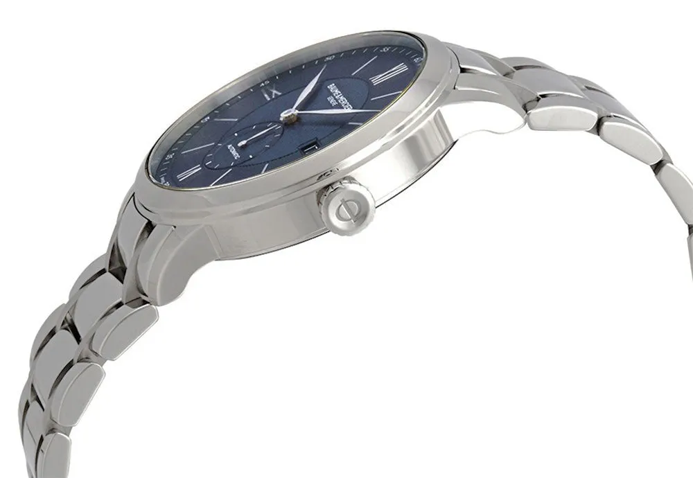 Baume & Mercier Classima Stainless Steel Automatic Blue Dial Date Mens Watch M0A10481