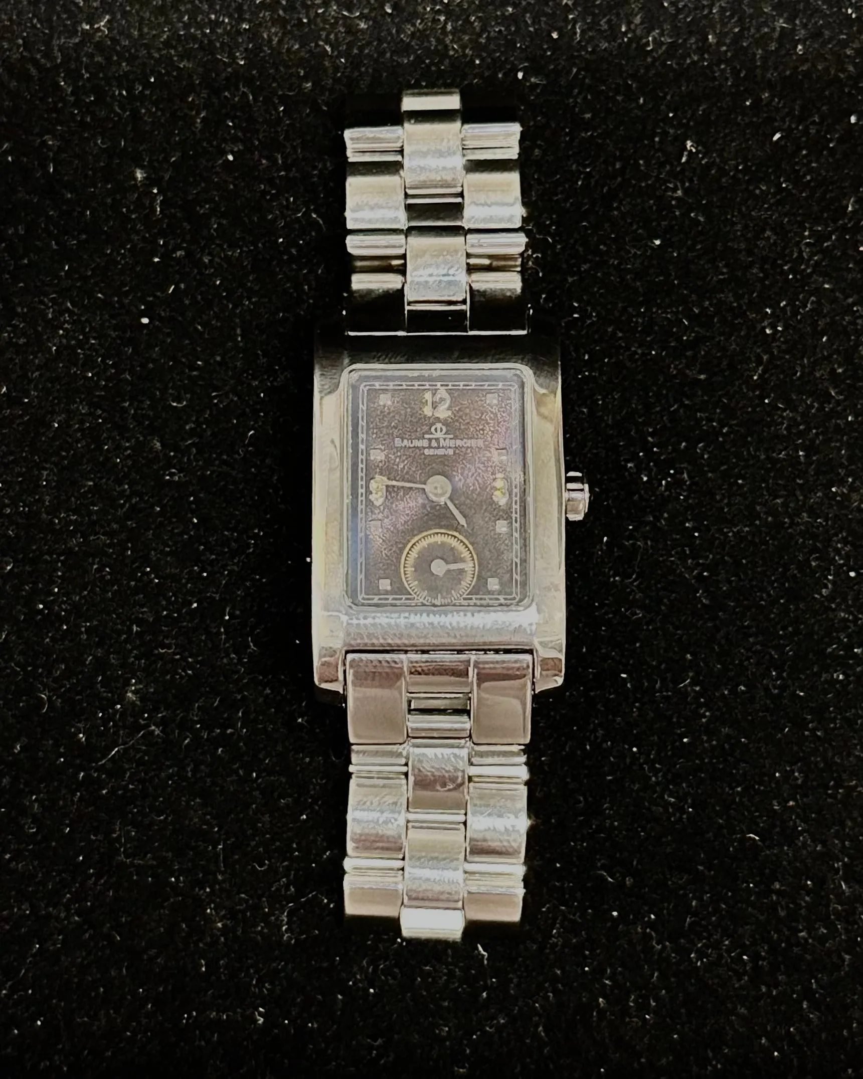 Baume & Mercier Dark Purple Dial w/ White Gold Style Ladies Watch - $6K APR w/COA!
