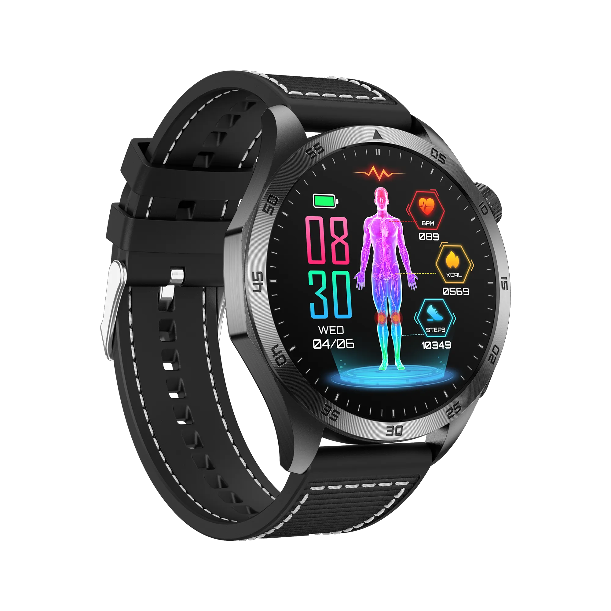 Bearscome pro 4 Intelligent micro-physical examination Blood Glucose ECG Pressure Blood Oxygen Smartwatch