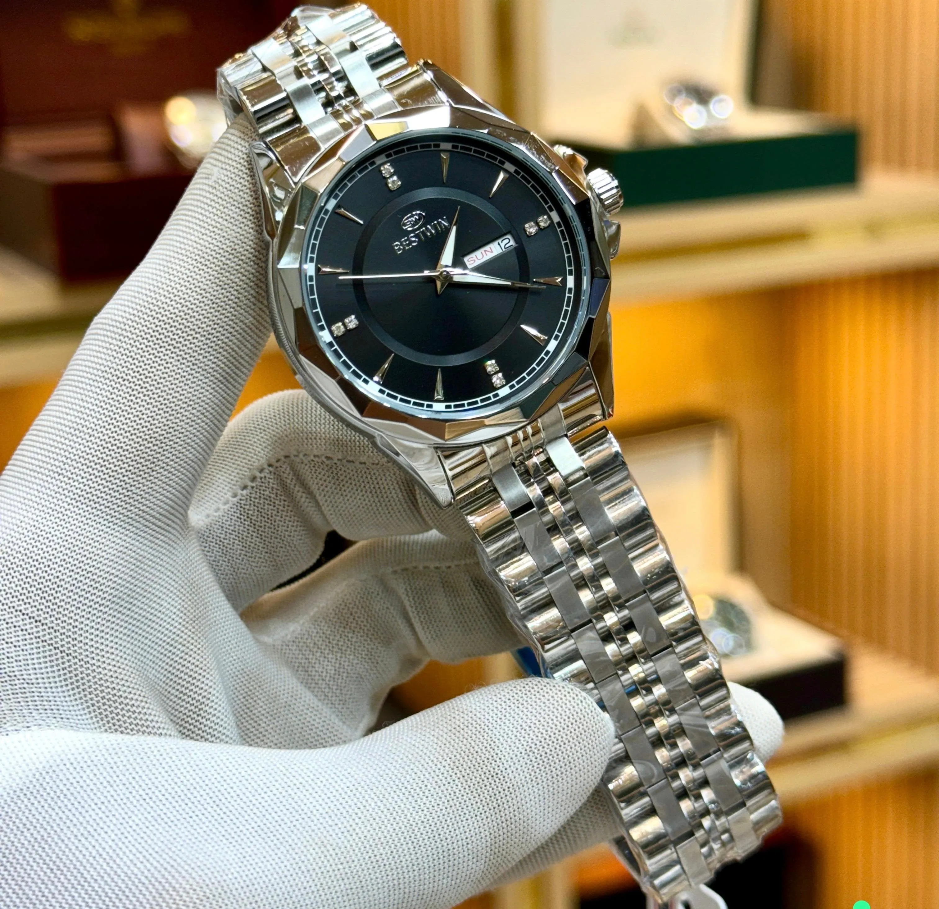 BESTWIN Original - New Model with Day/Date Feature and Butterfly Lock