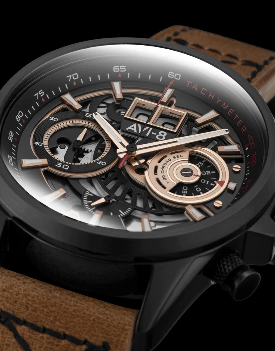 Black and Brown Hawker Harrier II Watch