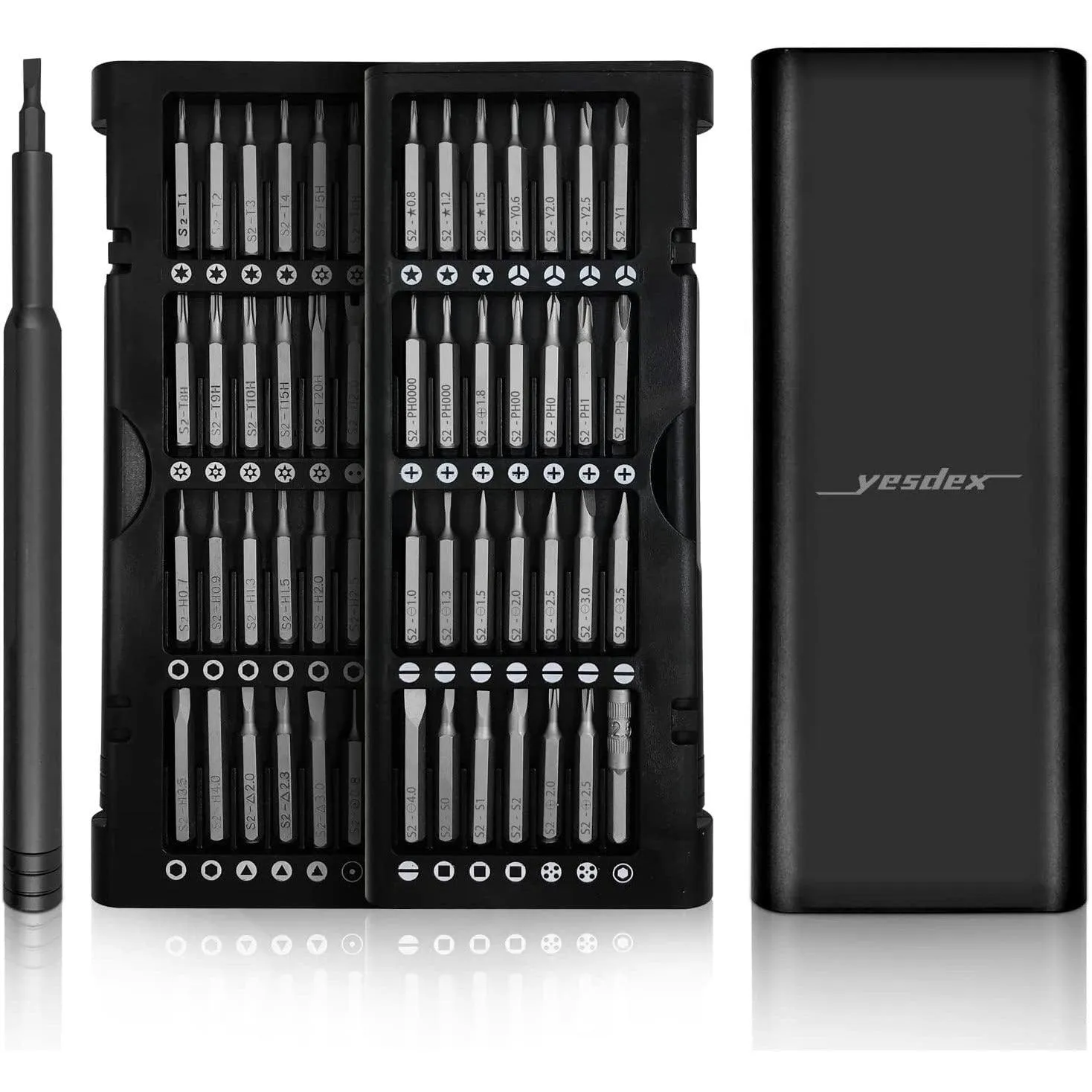 Black, Precision Screwdriver Set for PC, Laptop, Cellphone Camera Eyeglasses Watches Repair, etc