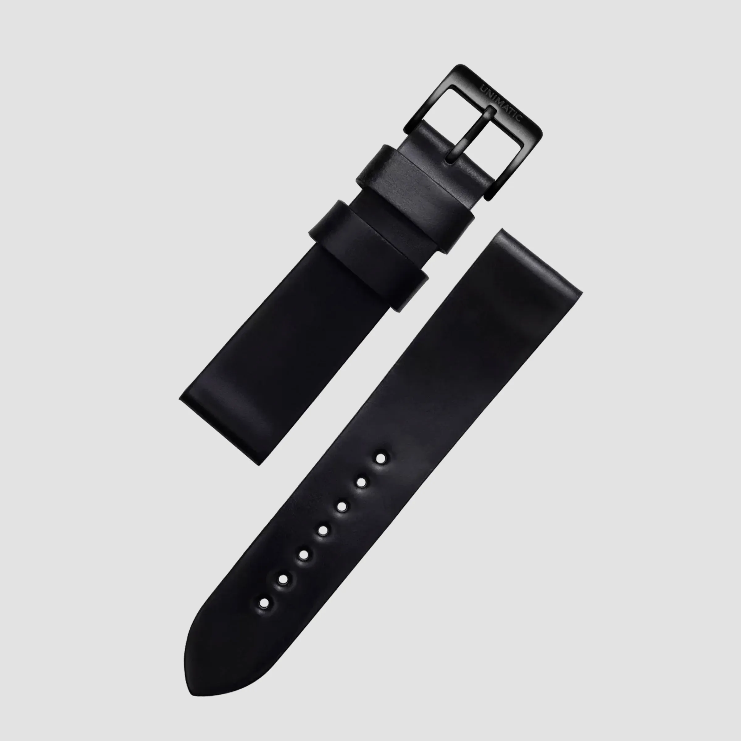 Black Shell Cordovan 2 pcs Blackened Steel set