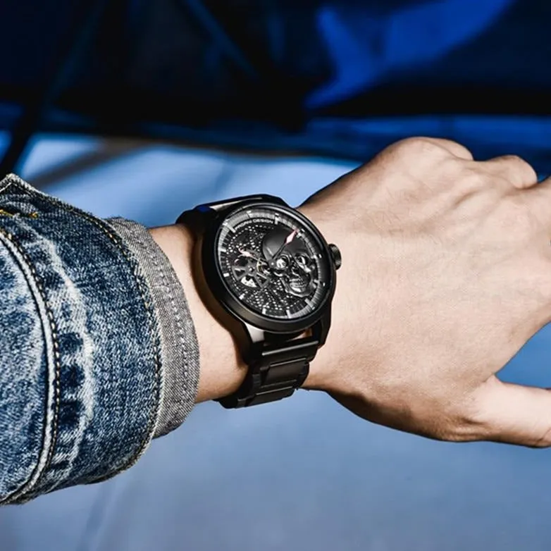Black Skull Military Watch