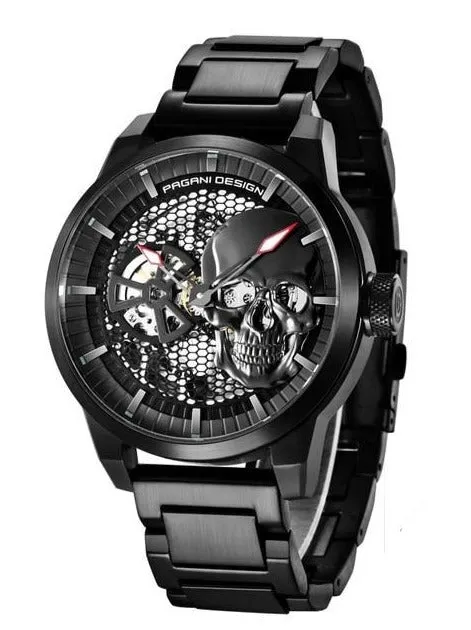 Black Skull Military Watch