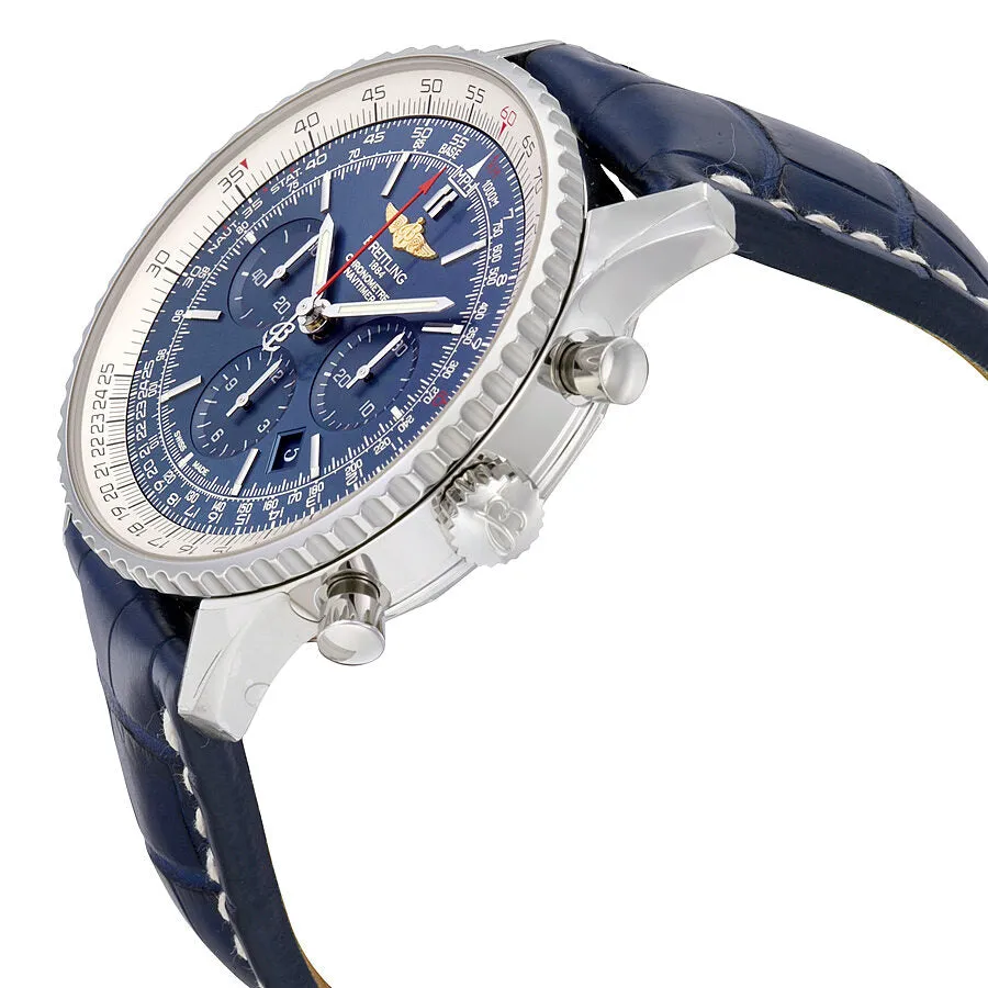 Breitling Navitimer 01 Chronograph Automatic Blue Dial Blue Leather Men's Watch AB012721-C889BLCD AB012721-C889-747P-A20D.1