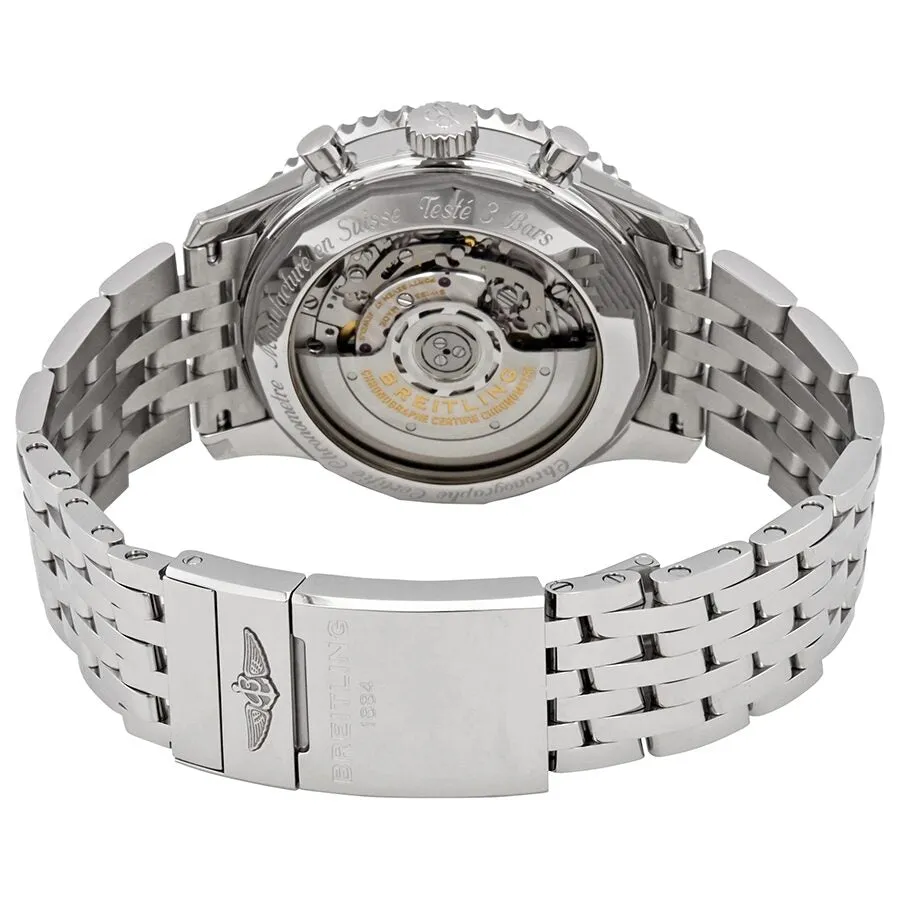Breitling Navitimer 1 Chronograph Automatic Chronometer Silver Dial Men's Watch AB0121211G1A1
