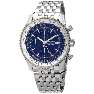 Breitling Navitimer 1 Chronograph GMT Automatic Blue Dial Men's Watch A24322121C2A1