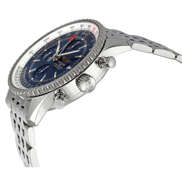 Breitling Navitimer World Blue Dial Men's Watch A2432212-C651SS A2432212-C651-453A