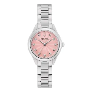 Bulova Sutton 28MM Diamond Dial Watch. 96P249