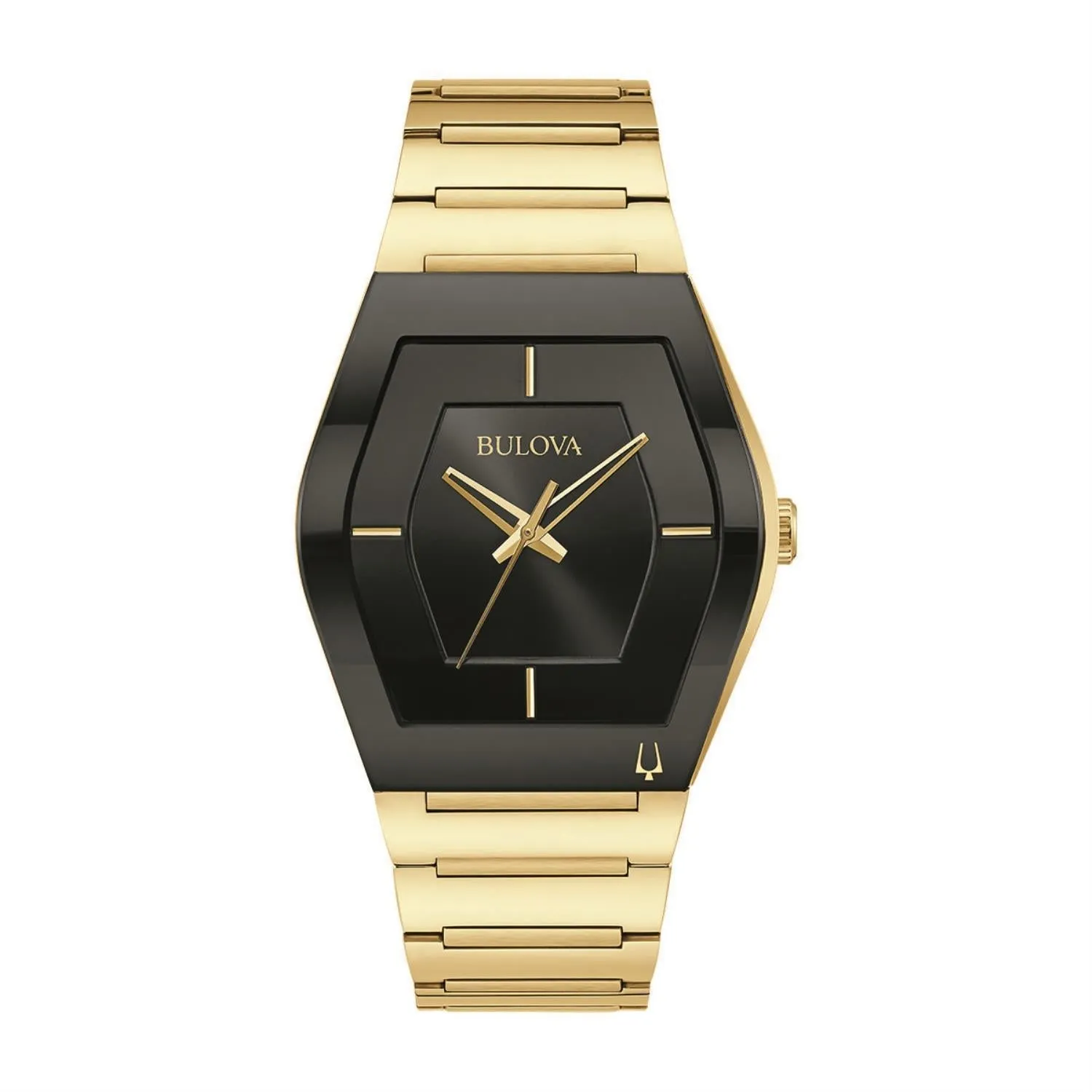 Bulova Watch with 40MM Black Tonneau Dial and Stainless Steel Bracelet. 97A164