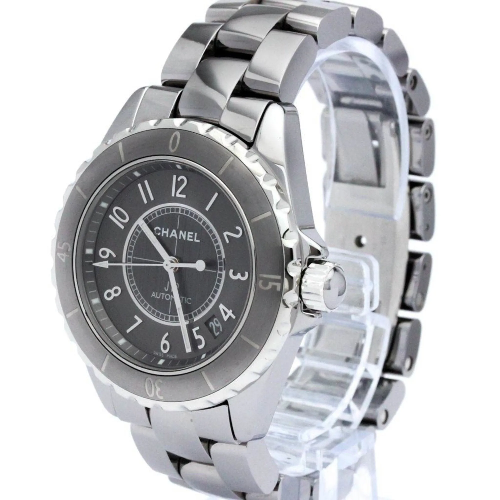 Chanel J12 Chromatic Titanium Ceramic Automatic Mens Watch H2979 BF563379