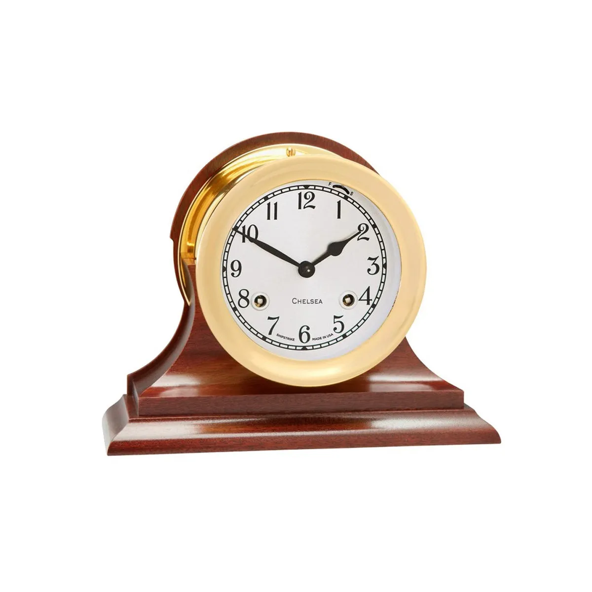 Chelsea Brass Finished Shipstrike Clock