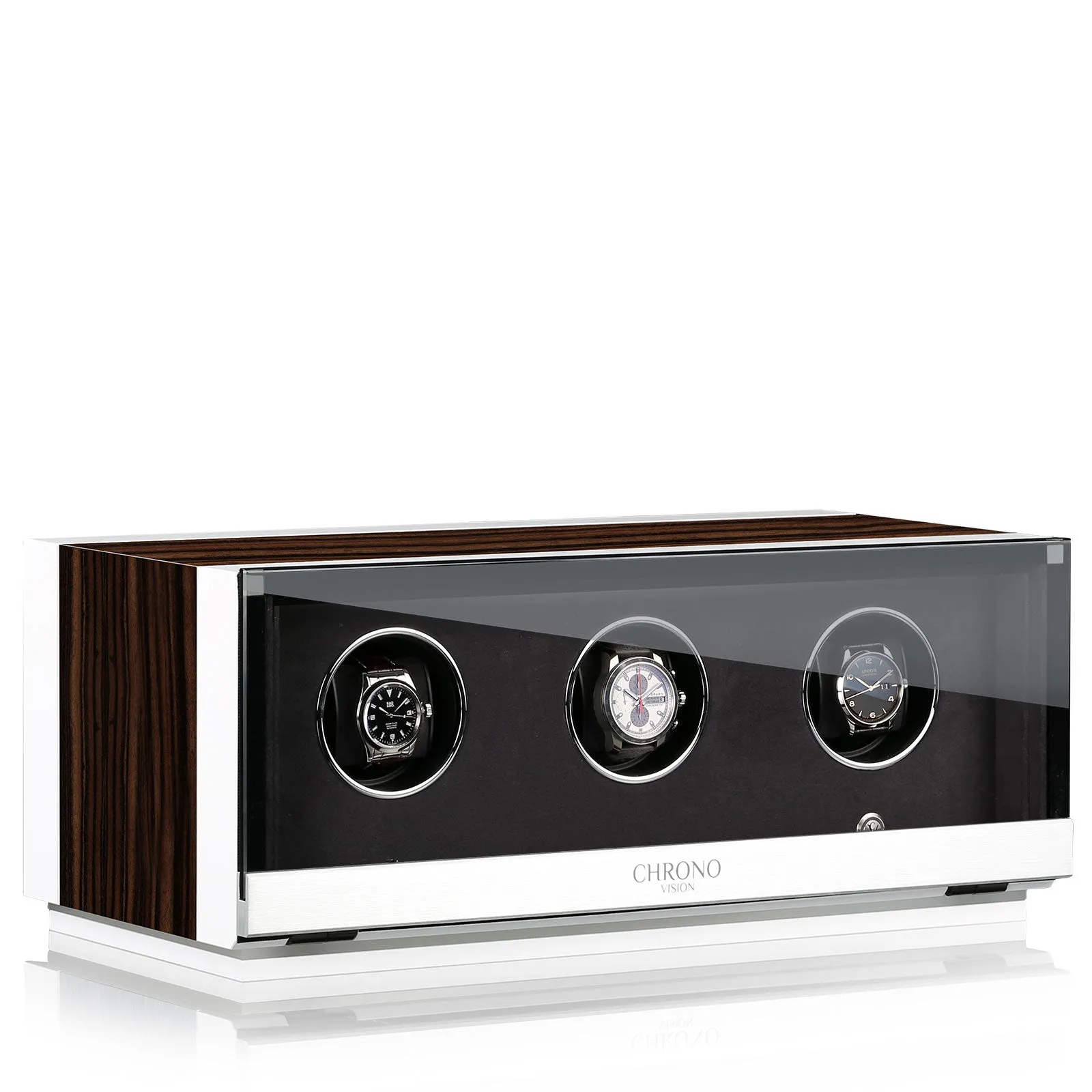 CHRN Watch Winder Ambiance III Ebony Silk White Silk