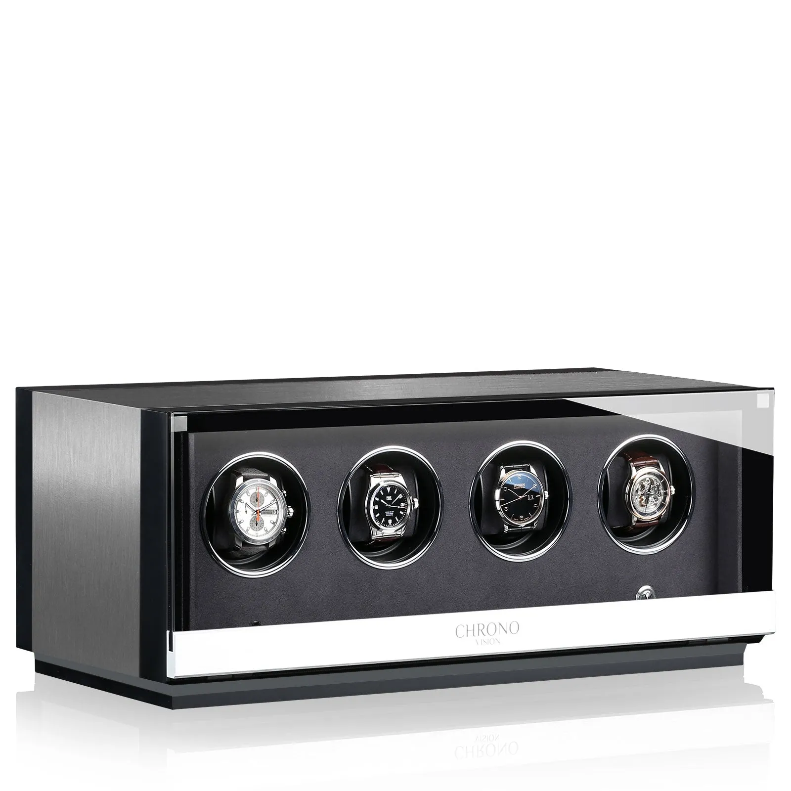 CHRN Watch Winder Ambiance IV Alu Black Silk