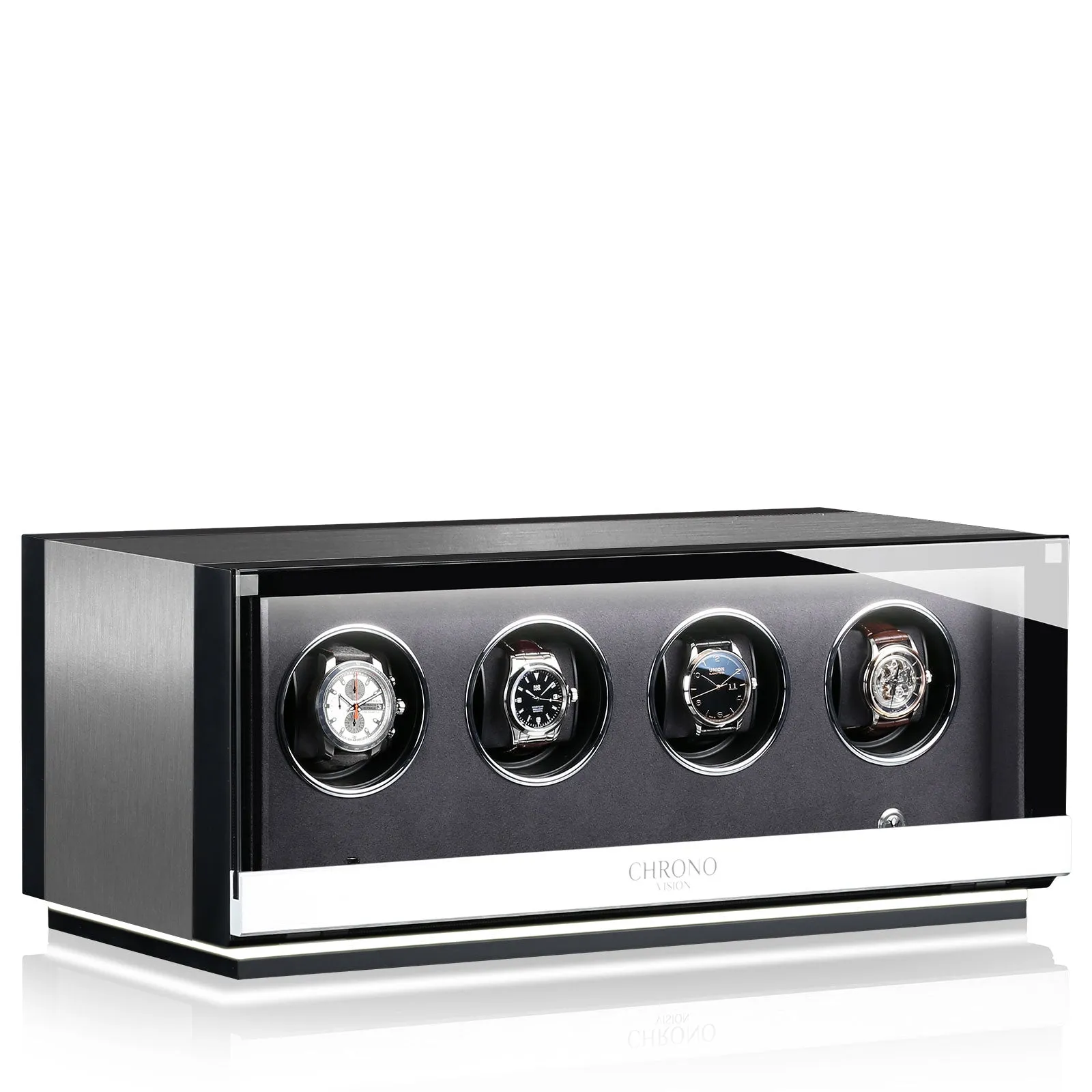 CHRN Watch Winder Ambiance IV Alu Black Silk