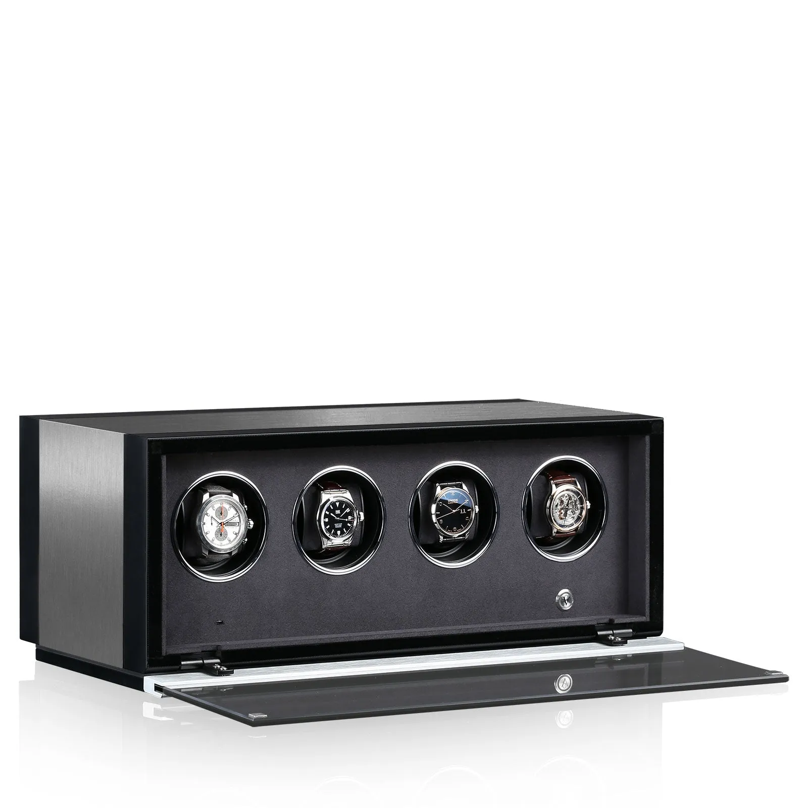 CHRN Watch Winder Ambiance IV Alu Black Silk