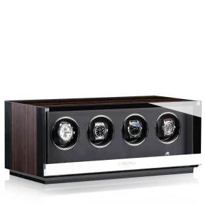 CHRN Watch Winder Ambiance IV Ebony Silk Black Silk