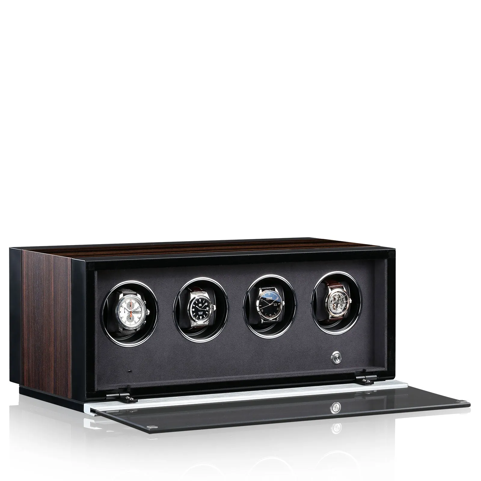CHRN Watch Winder Ambiance IV Ebony Silk Black Silk