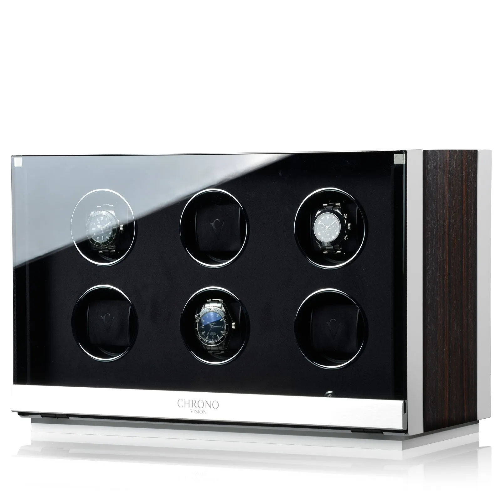 CHRN Watch Winder Ambiance VI Ebony Silk White Silk