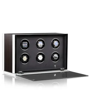 CHRN Watch Winder Ambiance VI Ebony Silk White Silk