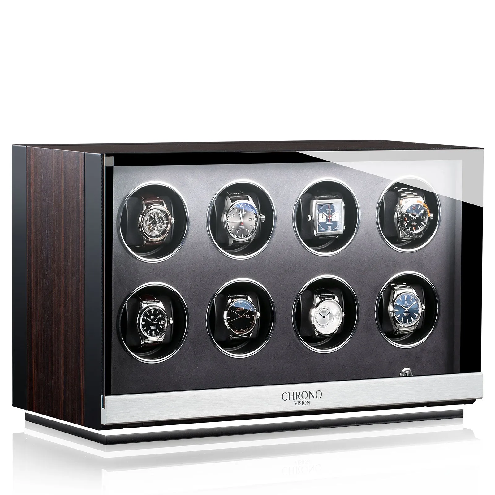CHRN Watch Winder Ambiance VIII Ebony Silk Black Silk