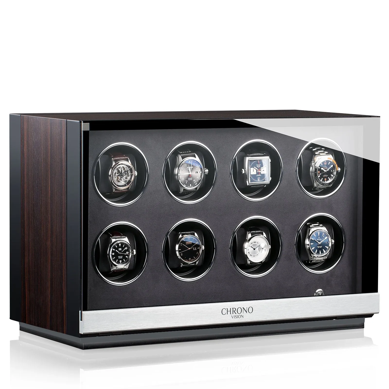 CHRN Watch Winder Ambiance VIII Ebony Silk Black Silk