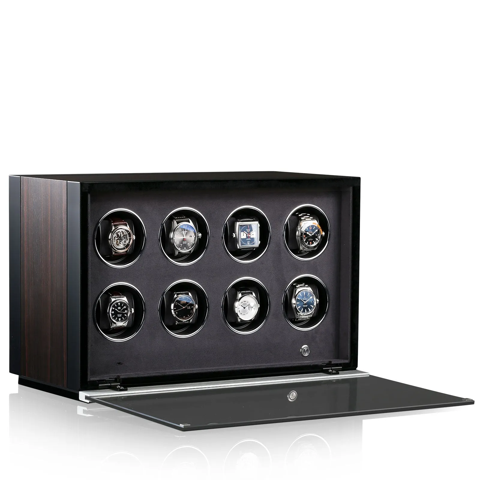 CHRN Watch Winder Ambiance VIII Ebony Silk Black Silk