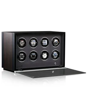 CHRN Watch Winder Ambiance VIII Ebony Silk Black Silk