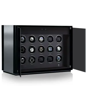 CHRN Watch Winder Ambiance XV Alu Black Silk
