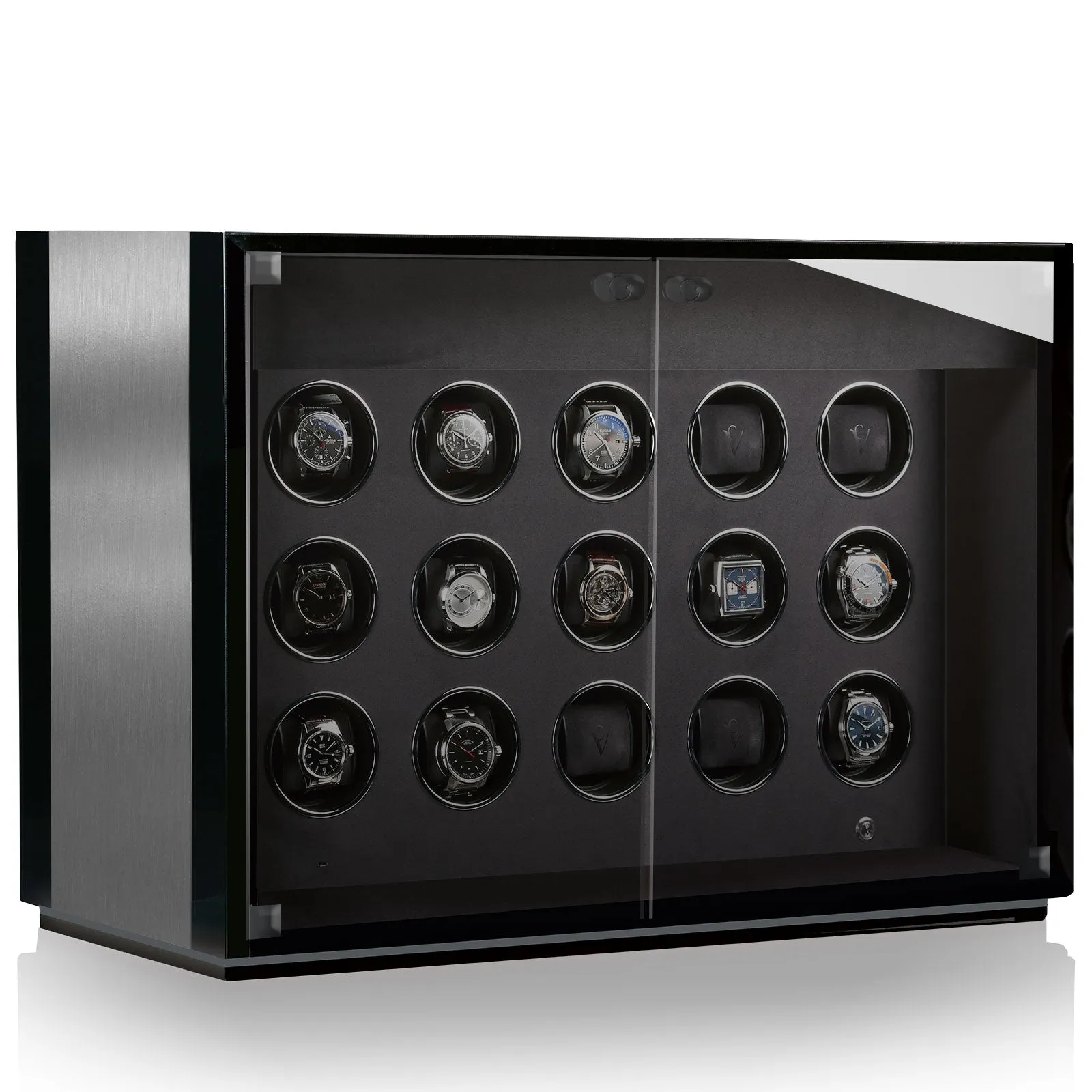 CHRN Watch Winder Ambiance XV Alu Black Silk