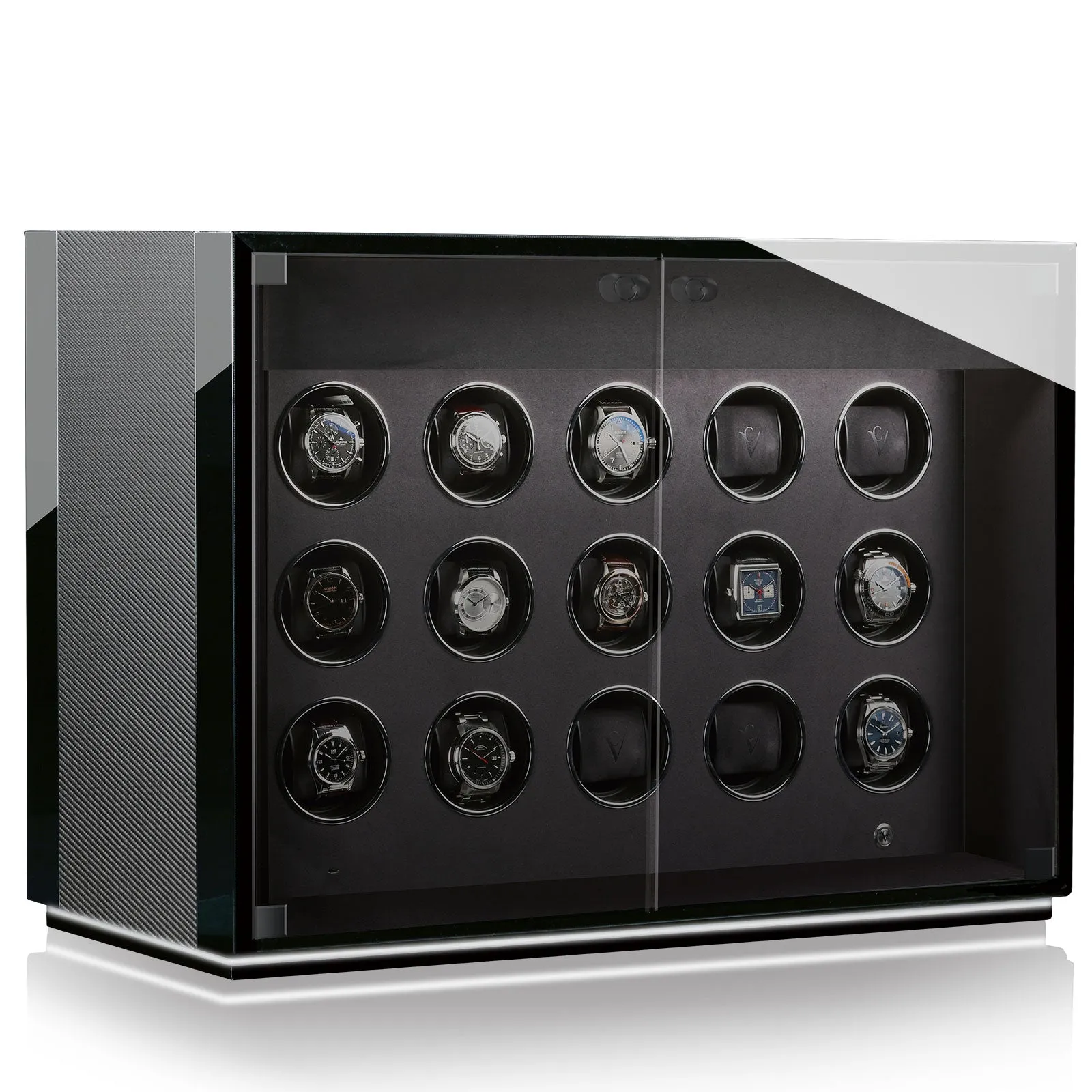 CHRN Watch Winder Ambiance XV Carbon Black High Gloss