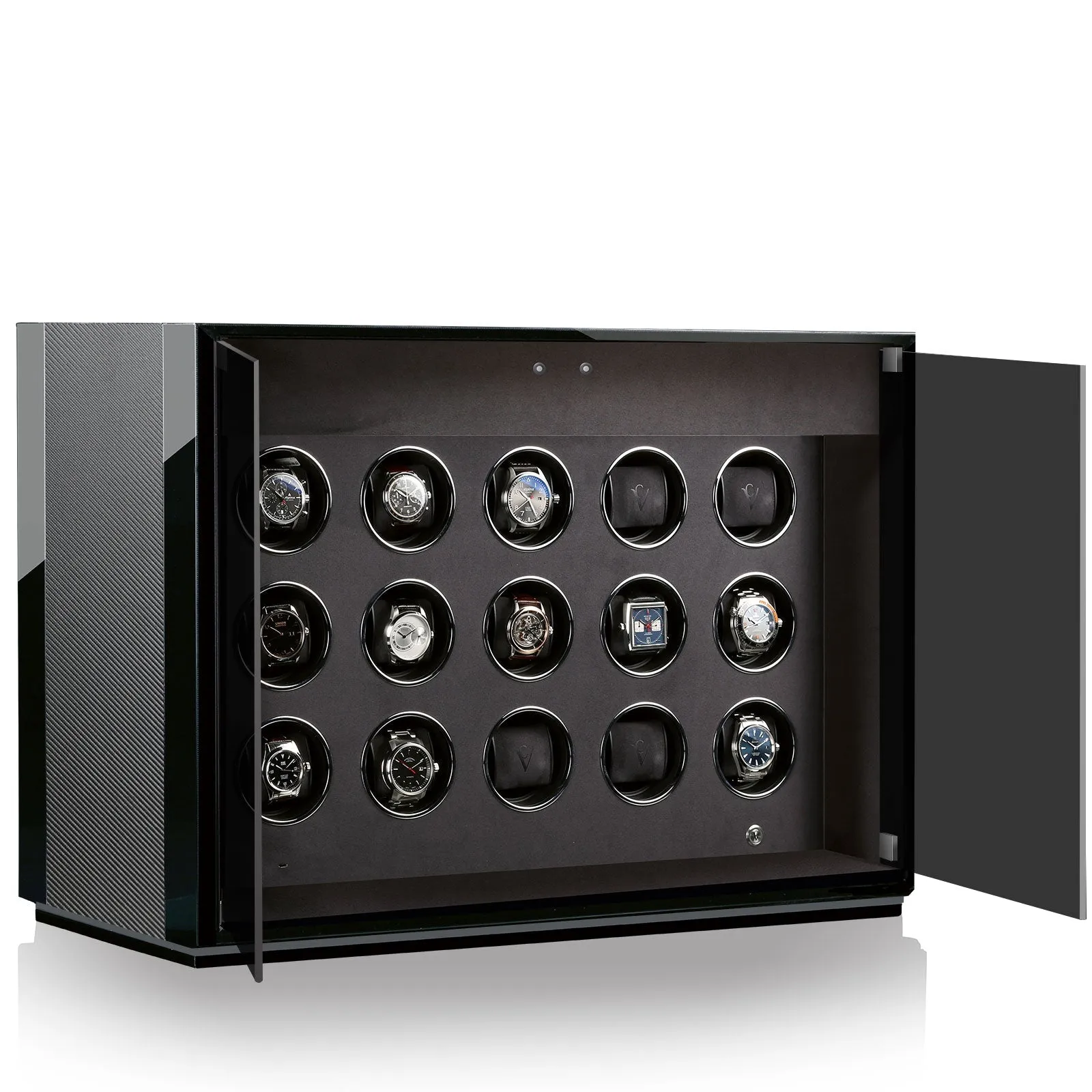 CHRN Watch Winder Ambiance XV Carbon Black High Gloss